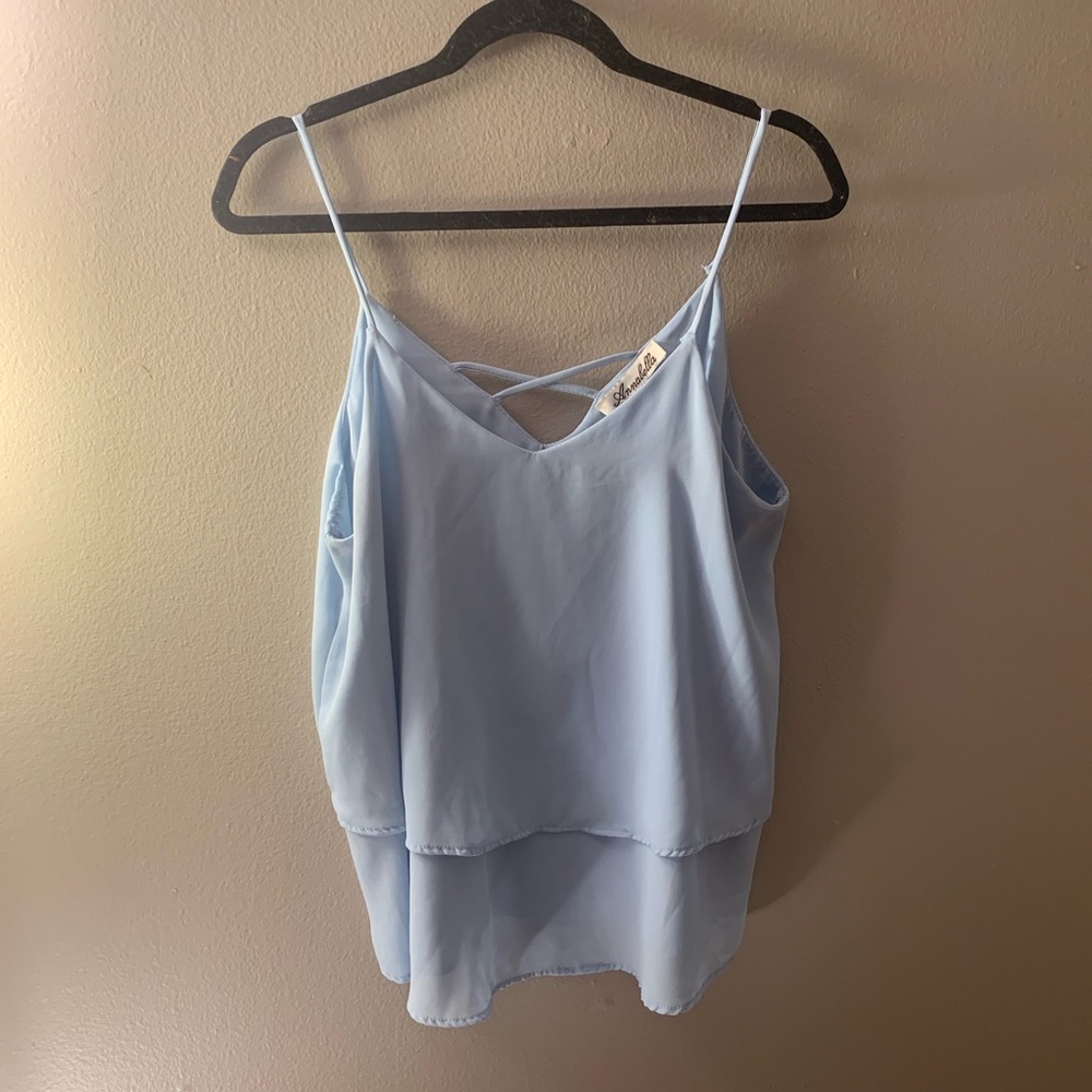 Baby Blue Dressy Tank Top